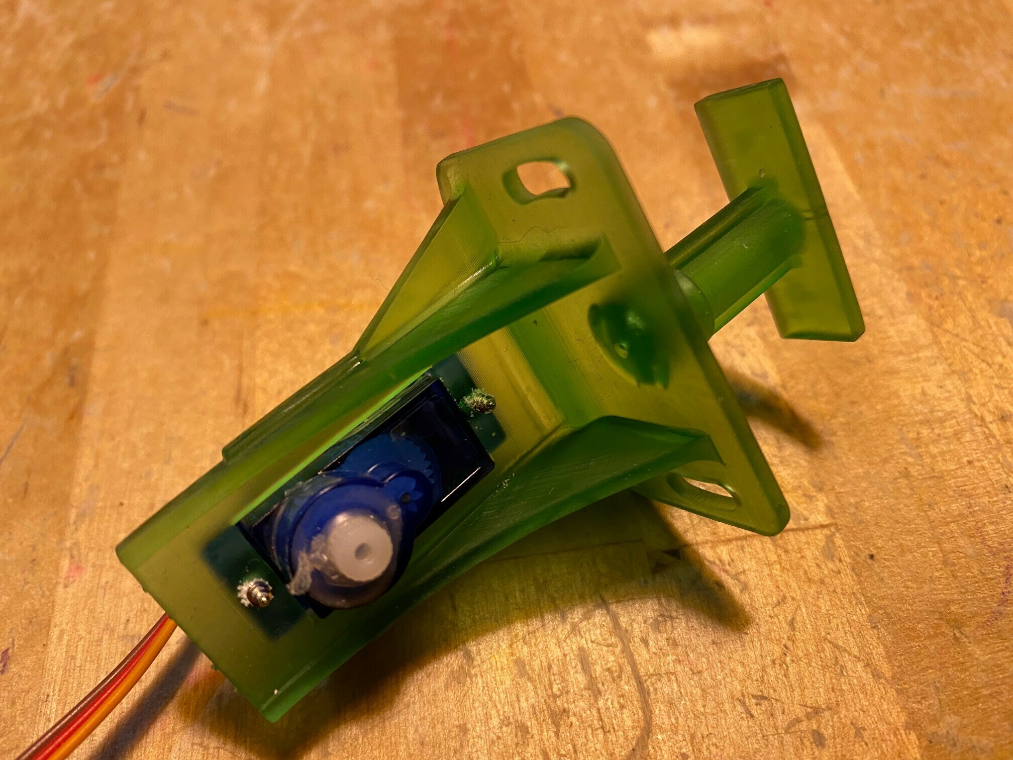 STL file Model Railway Railroad Servo Mount Bracket plus Alignment Tool